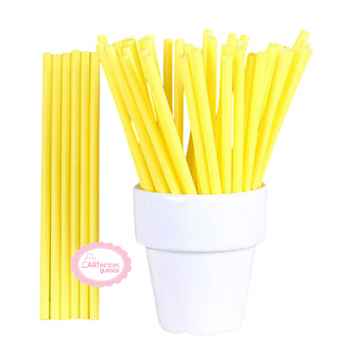 Paus Cake Pops Amarelo